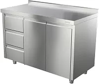 Стол-тумба Atesy СТ-С-1-1200.600-02-Р-3Л (СТ-3/1200/600 с ящиками)